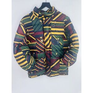 RALPH LAUREN down jacket XL polyester multicolor total pattern 0200014380 Used